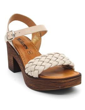 Sandalia Wikers D37404  taupe para mujer