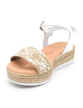 Sandalia Sandals 5111 blanco/beige para mujer