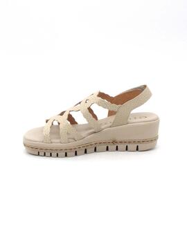 Sandalia Giorda 25102 beige para mujer