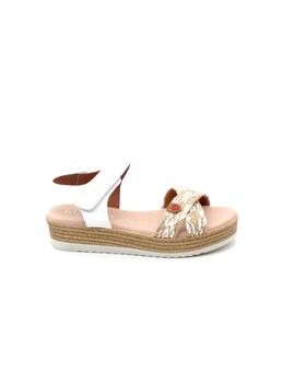 Sandalia Oh My Sandals 5528 blanco/beige para muje