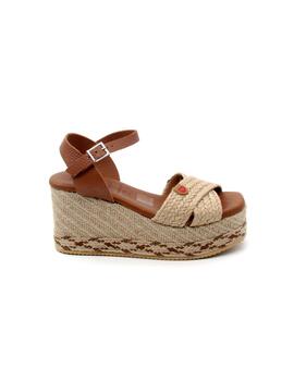 Sandalia Oh My Sandals 5476 cuero/beige para mujer