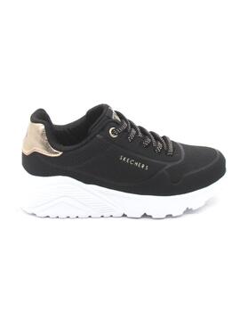 Deportivas Skechers Uno Lite Metallic negro niña