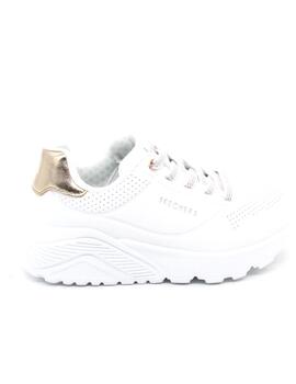 Deportivas Skechers Uno Lite Metallic blanco niña