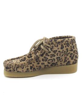 Botín Agot WALLABEE leopardo para mujer