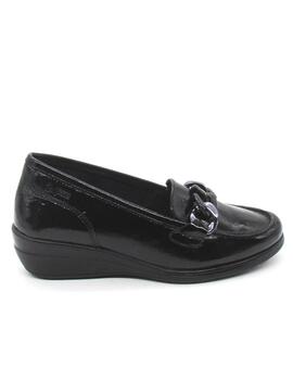 Mocasín 24 HRS 26217 negro para mujer