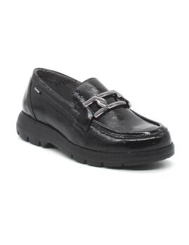 Mocasín Fuchos F1794 negro charol para mujer