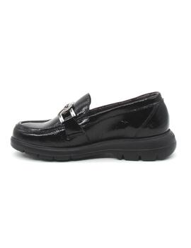 Mocasín Fuchos F1794 negro charol para mujer