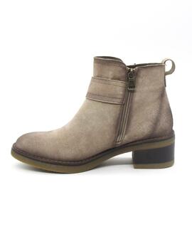 Botín campero Khoe 4622 taupe para mujer