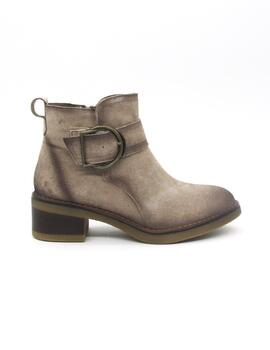 Botín campero Khoe 4622 taupe para mujer