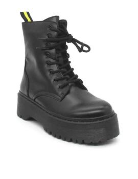 Botín Khloe 3930 negro militar para mujer