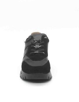 Zapato Deportivo Wonders A-2464 negro para mujer