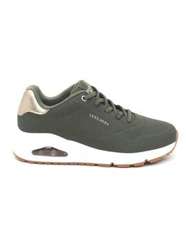 Zapatillas Skechers Uno - Shimmer Away verde