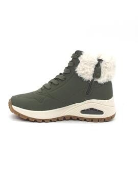 Botín Skechers Uno Rugged - Fall Air verde mujer