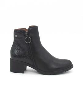 Botín Giorda 37834 negro con cremallera para mujer